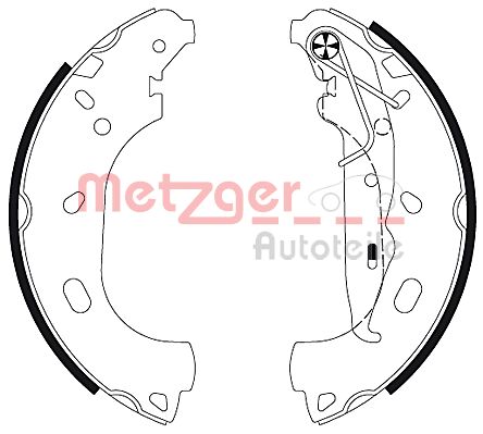 METZGER Fékpofa MG129_METZ